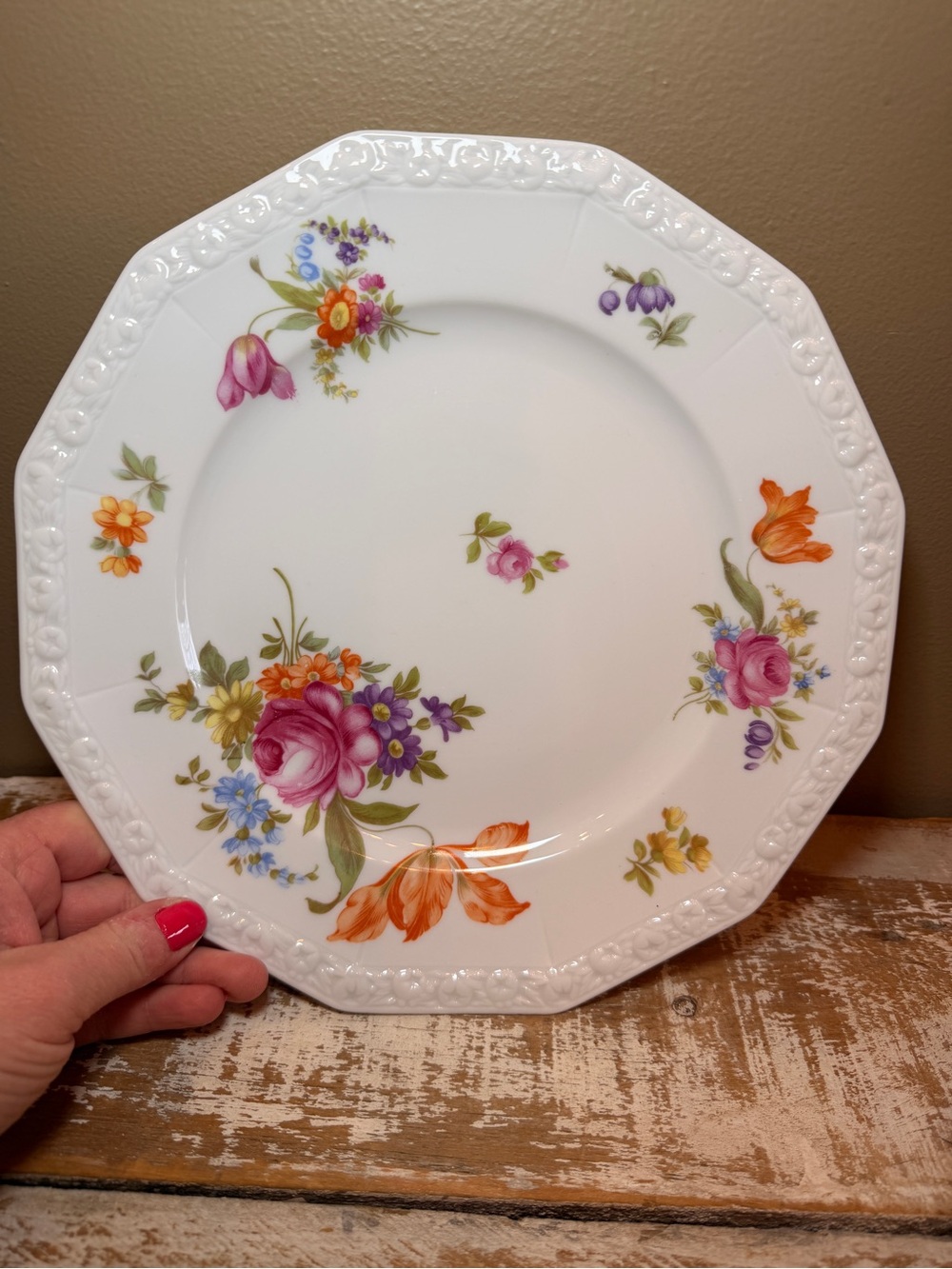 Rosenthal porcelain dinner plate from the "Maria" collection